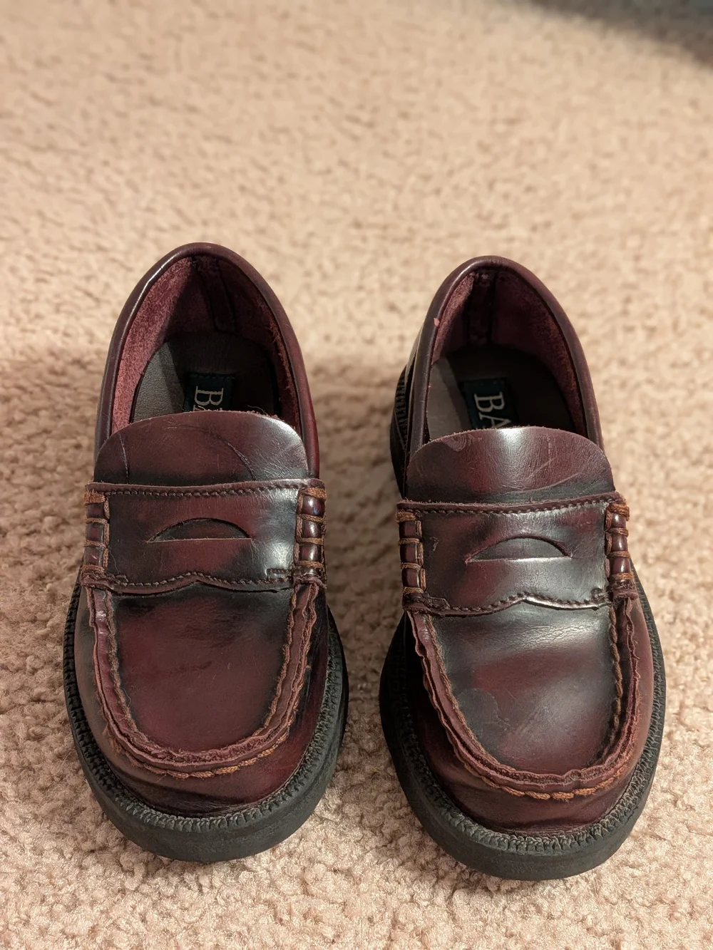 Boys Classic Penny Loafers in Dark Brown